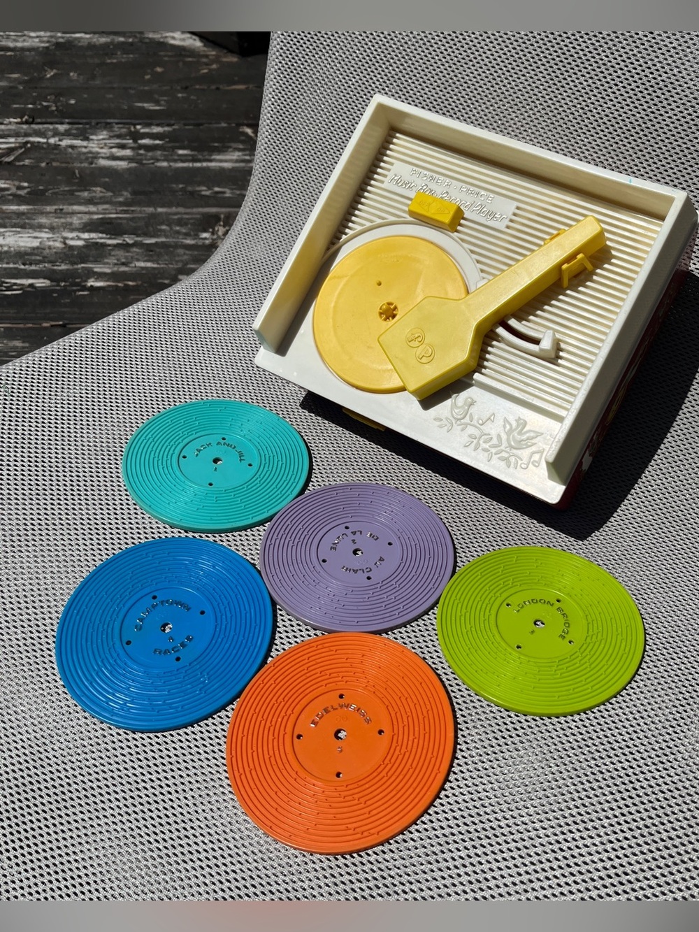 Vintage Fisher Price Music Box Record Player